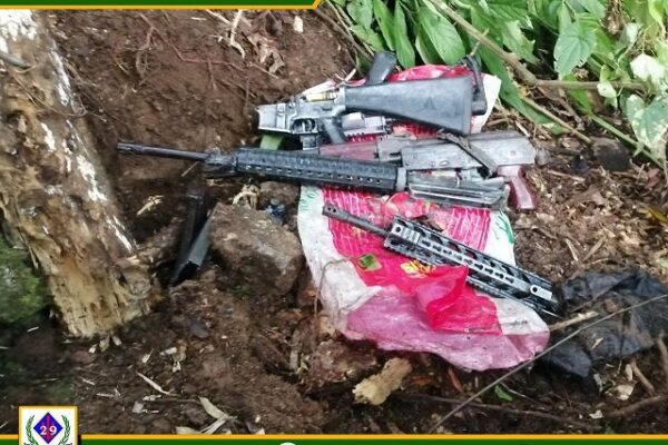 Four (4) high-powered firearms and one (1) improvised explosive device were recovered in AgNor