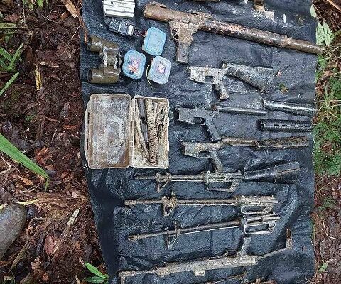 6 Former Rebels revealed another Arms Cache with 6 High-Powered Firearms
