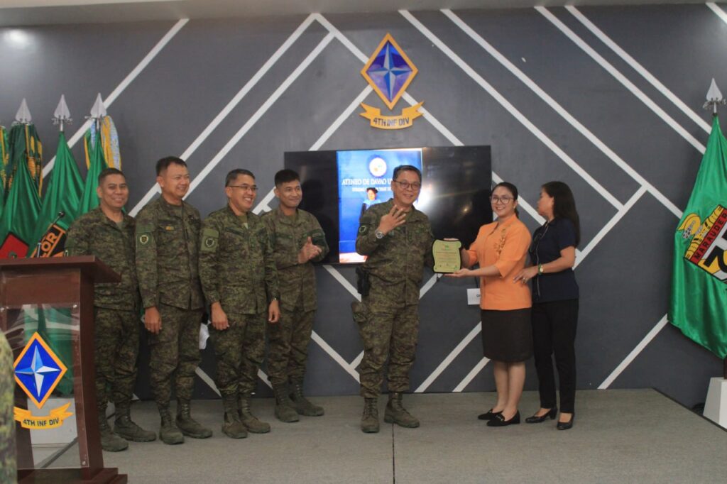 CSC, Phil Army Recognize 4ID Civilian Human Resource in Celebration of the 123rd Philippine Civil Service Anniversary
