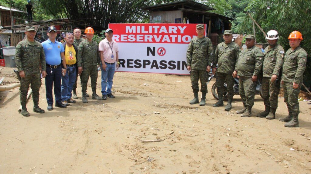 Demolition in Camp Evangelista Military Reservation