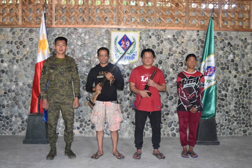 7 CNTs surrender anew to 4ID troops in Caraga
